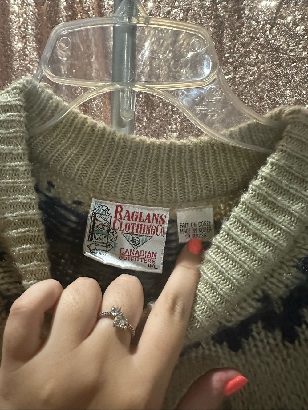 Vintage Nordic Yoke Crewneck Sweater - Picture 3 of 4